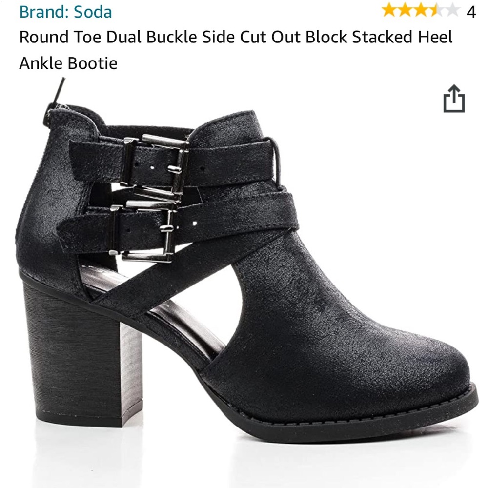 Soda cutout booties